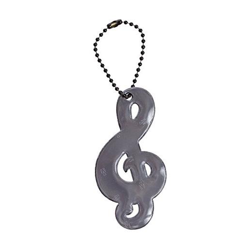 Glimmis グリミス ト音記号 ブラック BK 北欧 リフレクター 反射 キーホルダー 再帰性反...