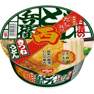 日清食品 日清のどん兵衛 きつねうどん だし比べ西 カップ麺 95g ×12個｜santa-ge