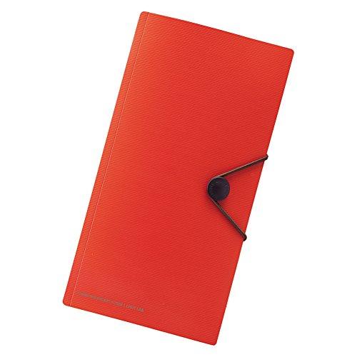 リヒトラブ カード 通帳ケース キャリングポケット トラベル用 オレンジ F7526-4