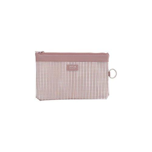 リヒトラブ ポーチ メッシュケース ファスナーケース B6S ピンク F244モモ