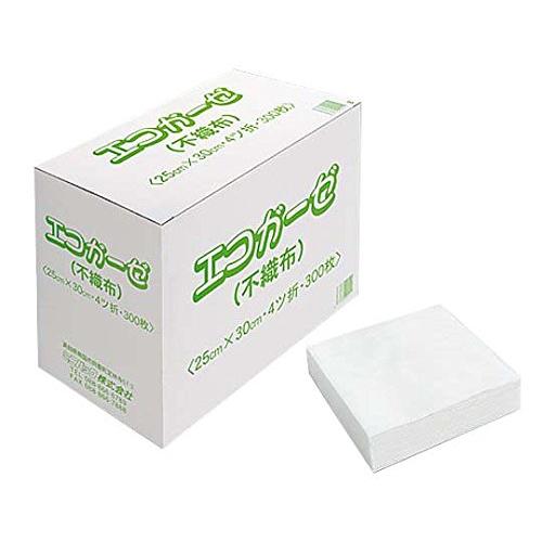 エコガーゼ 4つ折り 300枚入 / 8-4890-01