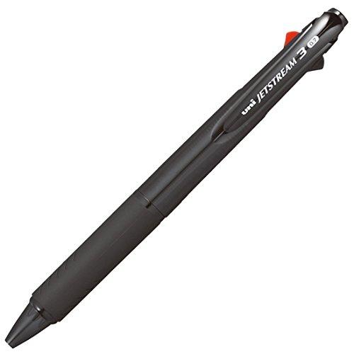 三菱鉛筆 3色ボールペン ジェットストリーム 0.7 透明ブラック SXE340007T.24 書き...