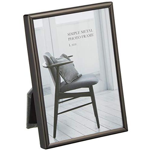 FUJICOLOR フォトスタンド 1204L メタル Lサイズ ブラック 505935