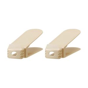 ライクイット ( like-it ) 靴 収納 省スペース 収納量2倍くつホルダー ローファー 2P 幅8x奥26x高8.8cm ベージュ 日本