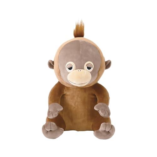 りぶはあと 座り抱き枕 コットン プレミアムねむねむアニマルズ オランウータンのウータン Mサイズ(...