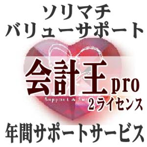 ソリマチ バリューサポート 会計王PRO 2ライセンス【送料無料・メーカー直送】