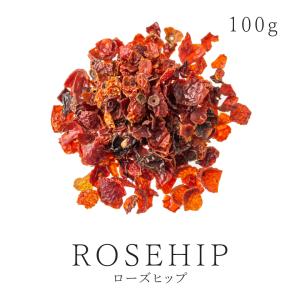 ローズヒップティー 100g 有機JAS オーガニック シェルタイプ ローズヒップ ハーブティー 無添加 サンタローサ｜サンタローサ