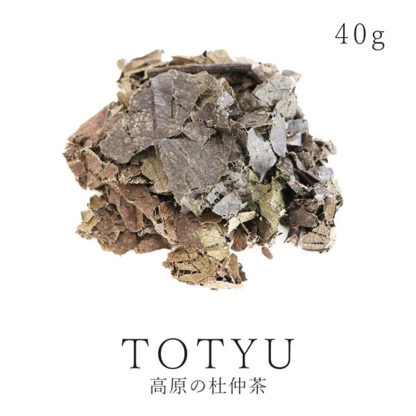 高原の杜仲茶 40g 厳選 最高級茶葉 国産100％ 農薬不使用 無農薬 無肥料 自然栽培 ノンカフ...