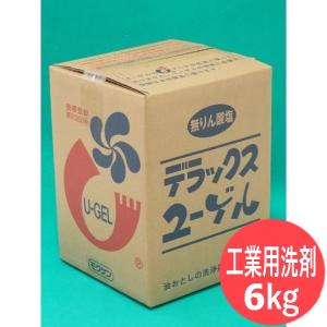 モクケン 工業用洗剤(iピンク石鹸) ユーゲルデラックス 6kg[10120123]｜santec1949