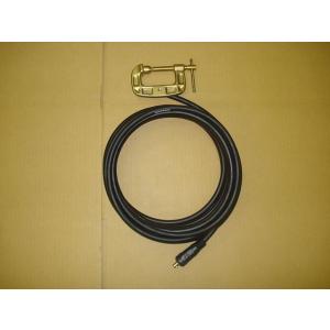 万力アース5M / WCT22 デジタル溶接機用 DINSE 小オス【組み立て/取付済み・完成品】