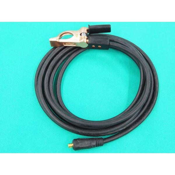 アース20M(ゴムカバー付)/ WCT22 デジタル溶接機用 DINSE 小オス【組み立て/取付済み...