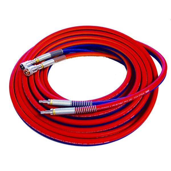 アポロ・ユニバーサルホースセット 20M AHS-5520-UC 水素・アセチレン・ＬＰガス共用 小...