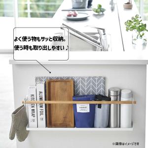 トスカ キッチンカウンター横収納ラック 本 リ...の詳細画像2