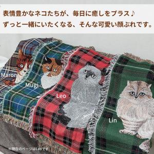 松尾ミユキ タペストリー ラグ 猫 Leo レ...の詳細画像4