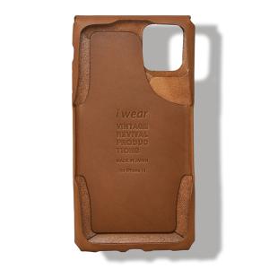 i Wear 11 camel 茶 アイウェア iPhoneケース アイフォンケース 本革 iPhone11 スマホケース 日本製 ヴィンテージリバイバルプロダクション 4562277716030