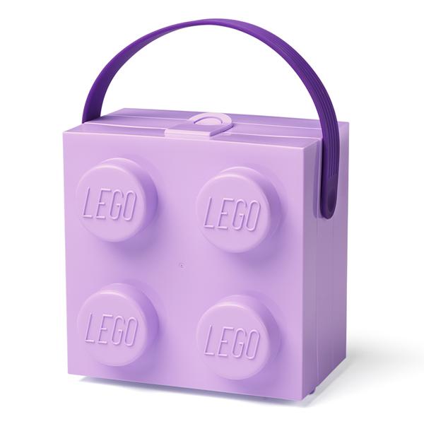 LEGO レゴ ハンドキャリーボックス ラベンダー ブロック おもちゃ箱 収納ケース 4024000...