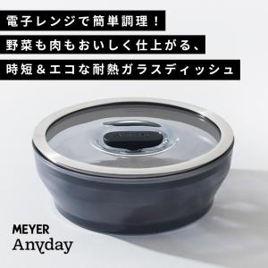 Anyday 浅型ディッシュ 18cm ブラッ...の詳細画像1