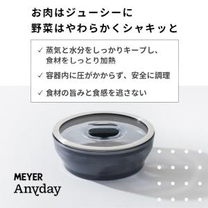 Anyday 浅型ディッシュ 18cm ブラッ...の詳細画像2