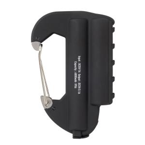 モバイルバッテリー カラビナ型 フック付き BLACK ブラック 6000mAh CARABINER BATTERY DOUBLE スマホ 充電 アウトドア 防災 CRB-011 AMPERSAND(アンパサンド)