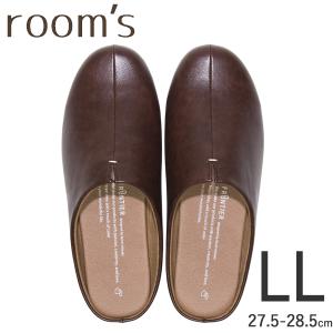 room's ルームズ スリッパ ルームシューズ LLサイズ 27.5-28.5cm Dark brown ダークブラウン rooms