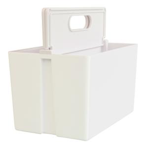 COLLEND コレンド かるコン レギュラー ホワイト 収納ケース ツールボックス ふた付き おしゃれ シンプル コスメボックス 収納ボックス KCR-WH