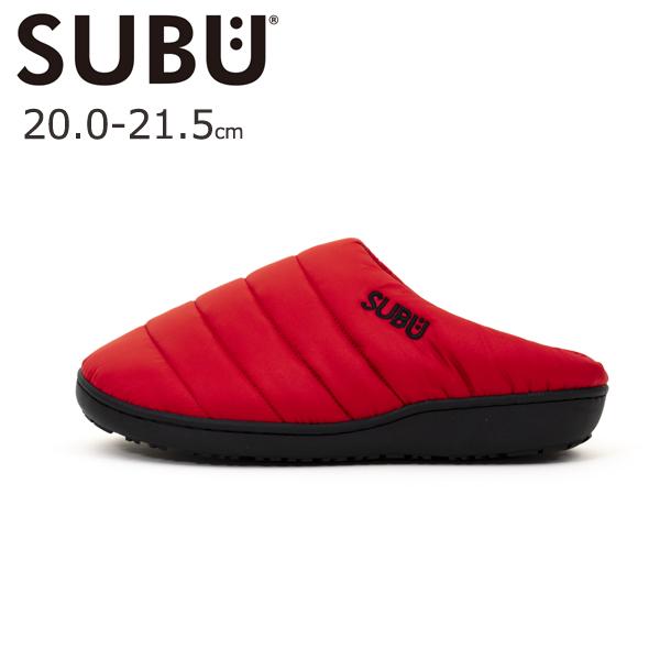 SUBU スブ レッド RE 00 20.0-21.5 RED 冬のサンダル 秋冬 用 冬 サンダル...