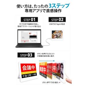 爆買 EZ Sign 4.2インチ 【USBタ...の詳細画像3