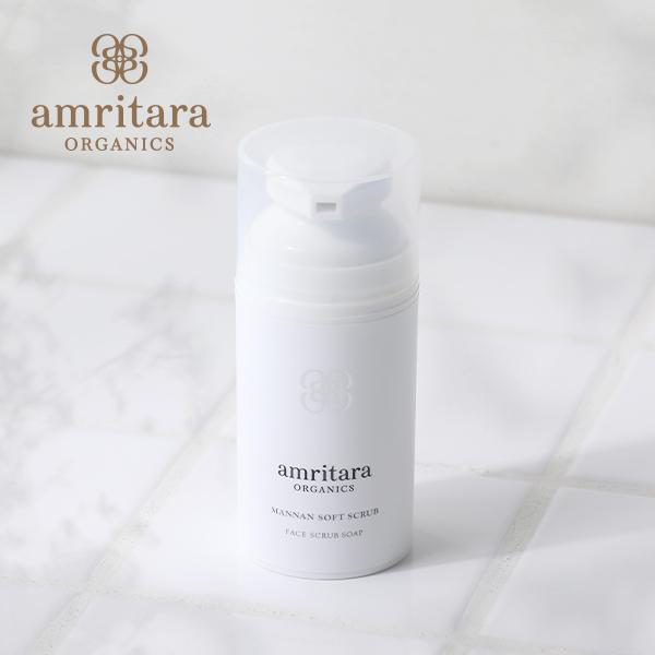 洗顔 マンナン ソフトスクラブ 80g スクラブ こんにゃく マンナン クレイ アムリターラ