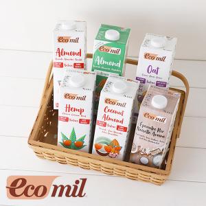 エコミル ecomil 植物性ミルク 選べる 6種類 1000ml 代替 有機JAS プラントベースミルク