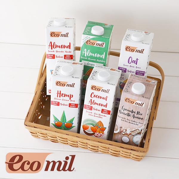 エコミル ecomil 植物性ミルク 選べる 4種類 1000ml 代替 有機JAS プラントベース...