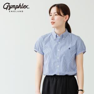 SALE 25％OFF シャツ レディース 半袖  ブラウス ストライプ・ギンガム GY-B0242MGS 綿 コットン MGG ジムフレックス 2025春夏