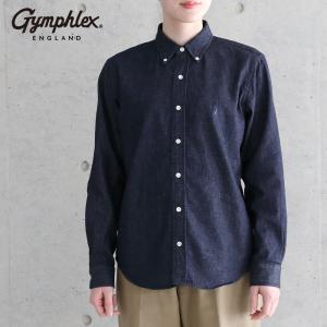 ジムフレックス GYMPHLEX 長袖ボタンダウンシャツ ソリッド レディース