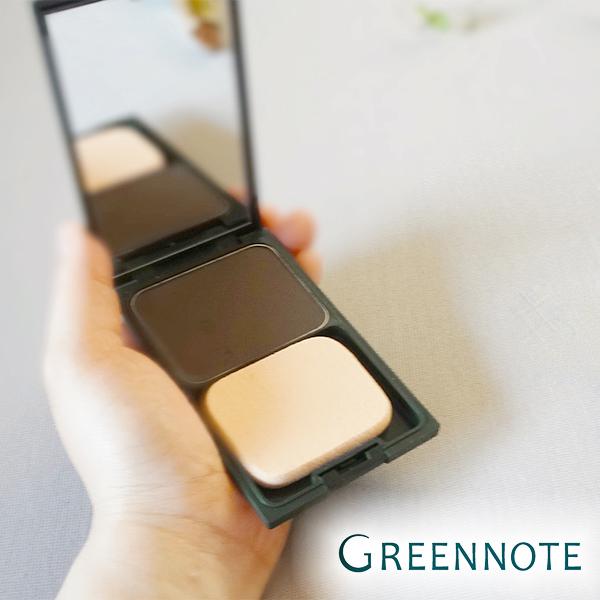 グリーンノート ヘアカラー ファンデーション パクトセット 12g 部分用 白髪隠し 白髪かくし