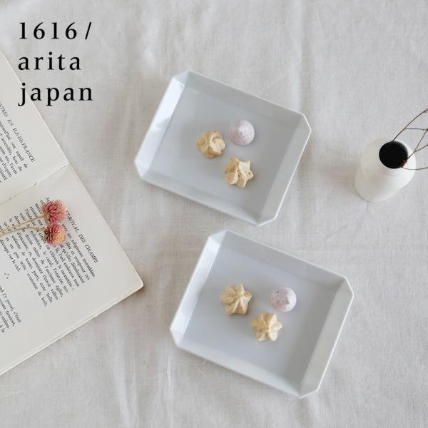 1616 arita japan TY スクエアプレート 130 ホワイト 1枚 イチロクイチロク ...
