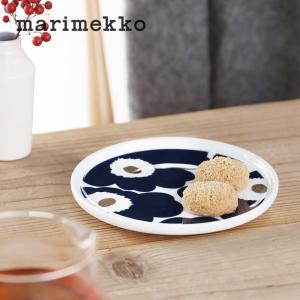 SALE 40%OFF マリメッコ 日本限定 ウニッコ プレート 13.5cm ダークネイビー×ゴールド 食器 花柄 皿 小皿 正規品 Unikko 2312S  2023冬｜santelabo