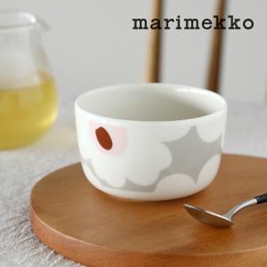 SALE 30%OFF 正規品 日本限定 marimekko マリメッコ Unikko ウニッコ ボウル カラー80 ライトグレー×ライトピンク ボール 深皿 爆買