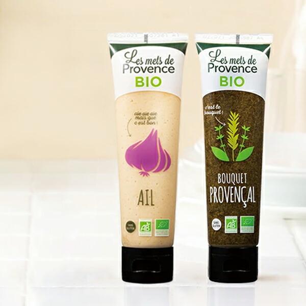 メ・ド・プロヴァンス 有機チューブぺースト 80g  ガーリック ハーブ オーガニック ソース ぺー...