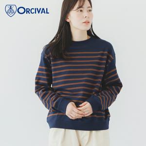 SALE 15％OFF スウェット レディース パネルボーダー OR-C0344PNB 20/2 PANEL BORDER オーシバル オーチバル 2025秋冬｜サンテラボ(年中無休で発送)