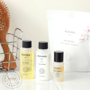 琉白 RUHAKU ヘアケアトライアル ルハク るはく シャンプー トリートメント リンス ヘアオイル ノンシリコン