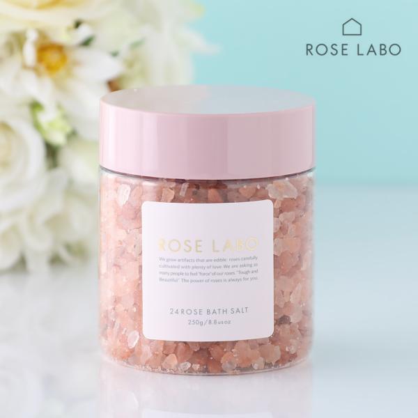 24ROSE ローズバスソルト 250g バラの香り バスソルト 入浴剤 バスグッズ お風呂 アロマ...
