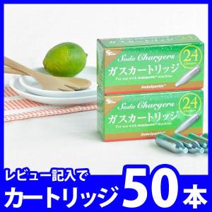 ソーダスパークル ガスカートリッジ48本 ＋レビュー記入特典2本 セット SSP016 炭酸水メーカー ソーダメーカー 炭酸水製造機
