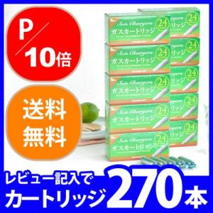 ソーダスパークル ガスカートリッジ240本 ＋レビュー記入特典30本 セット SSP016 炭酸水メーカー ソーダメーカー 送料無料