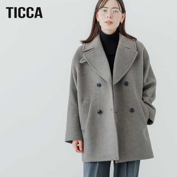 TICCA ティッカ  ピーコート TBFA-202 Pコート ウール アウター ダブル レディース...