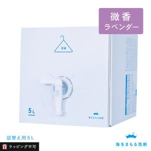 海をまもる洗剤 洗濯用 5Lボックス ラベンダー 洗濯洗剤 掃除用洗剤 食器洗剤 キッチン ハウスキーピング 詰替え ラッピング不可｜santelabo