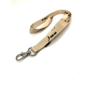 ATTENTION DANGER ネックストラップ コネクタ ナスカン 付き