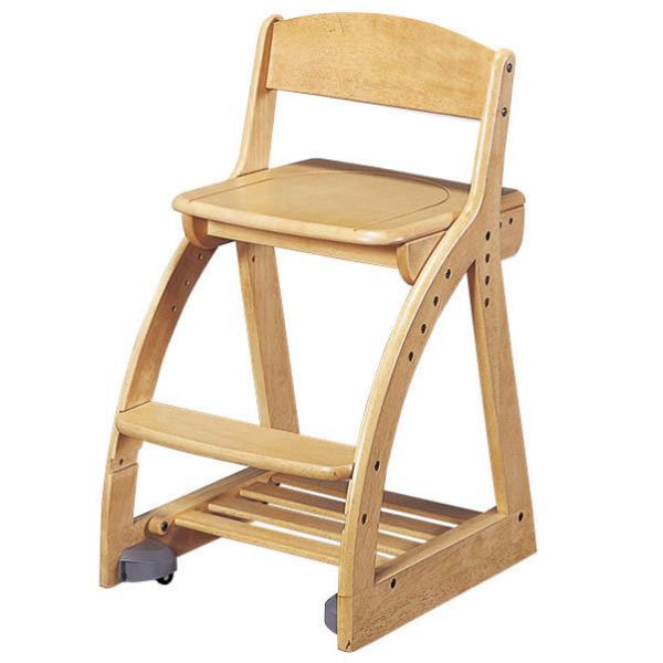 コイズミ 4ステップチェア 板座 ナチュラル 木製デスクチェア 4STEP Chair CDC-76...