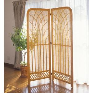 籐 ラタンスクリーン 衝立（ついたて） 2パネルハイタイプ B-316