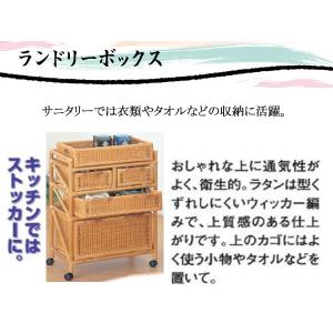 籐(ラタン)家具 ランドリーボックス 引出し ...の詳細画像1