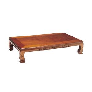和風座卓 座卓 彫刻入り ローテーブル 2サイズ 120/150cm ケヤキ