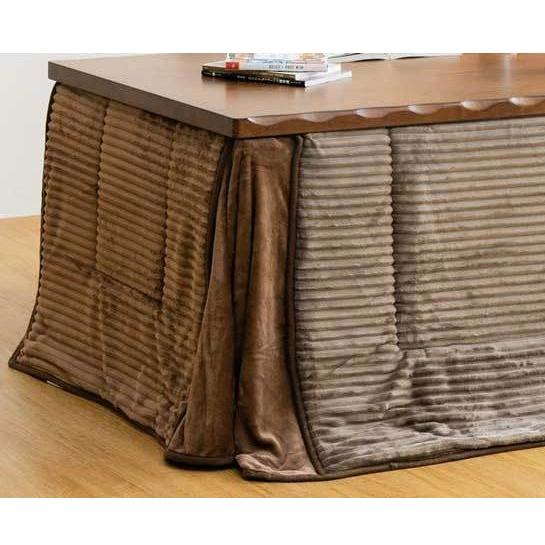 あすつく対応 ハイタイプ/ダイニングこたつ布団 正方形80×80巾コタツ用 ジェミ コーデュロイブラ...